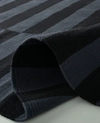 Lauren Ralph Lauren Ludlow Stripe LRL7350E Onyx 4' X 6' Area Rug