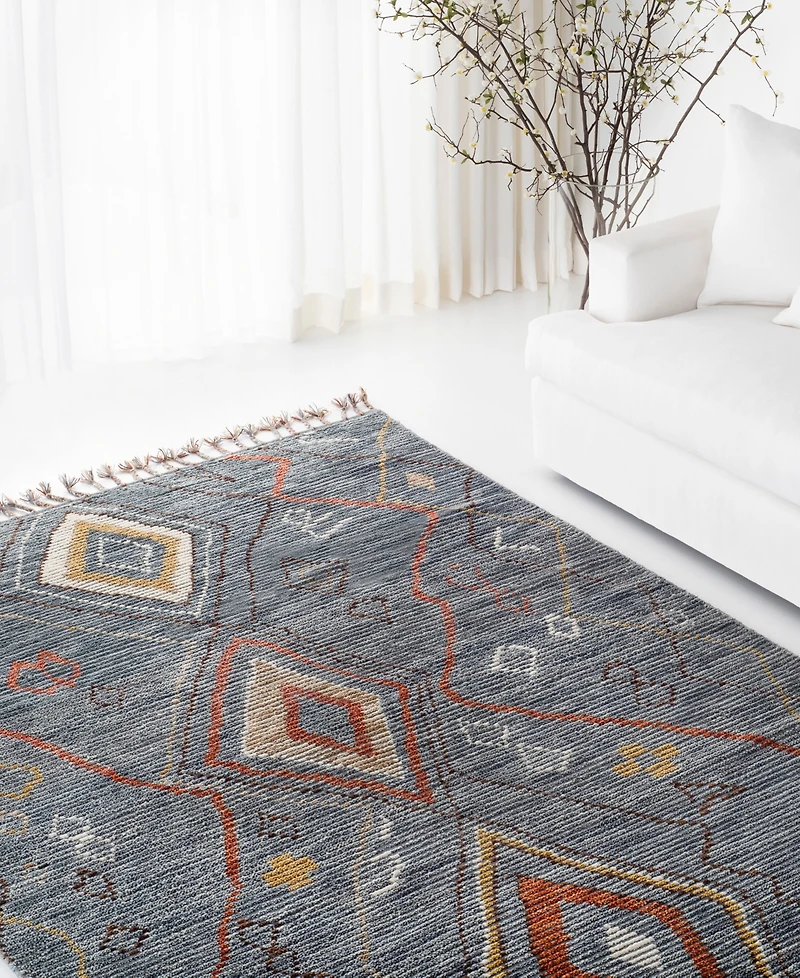Lauren Ralph Lauren Nahla LRL7544A Denim 4' X 6' Area Rug