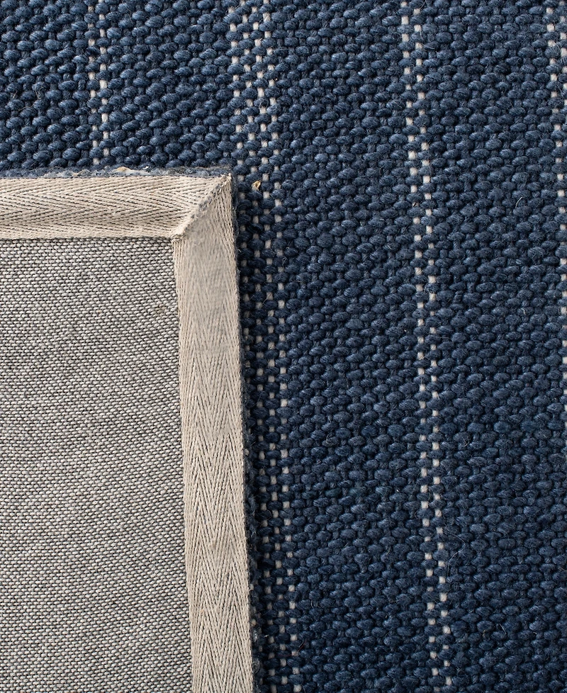 Lauren Ralph Lauren Miles Stripe LRL6400D Navy 2'6" X 8' Runner Area Rug