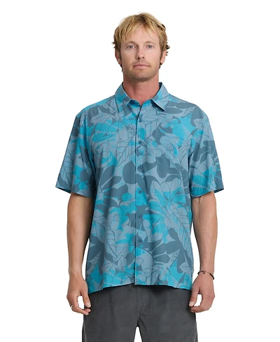 Quiksilver Waterman Men's Short-Sleeve Printed Shirt