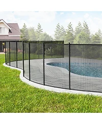 Inolait 4 x 108 Ft Removable Safety Pool Fence With Stainless Steel Legs For Diy Installation