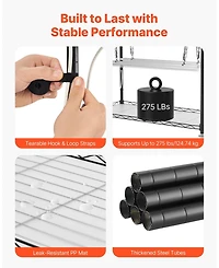 Sugift 5-Tier Indoor Plant Shelf with Grow Light 71 in Tall with Led Full Spectrum Lights