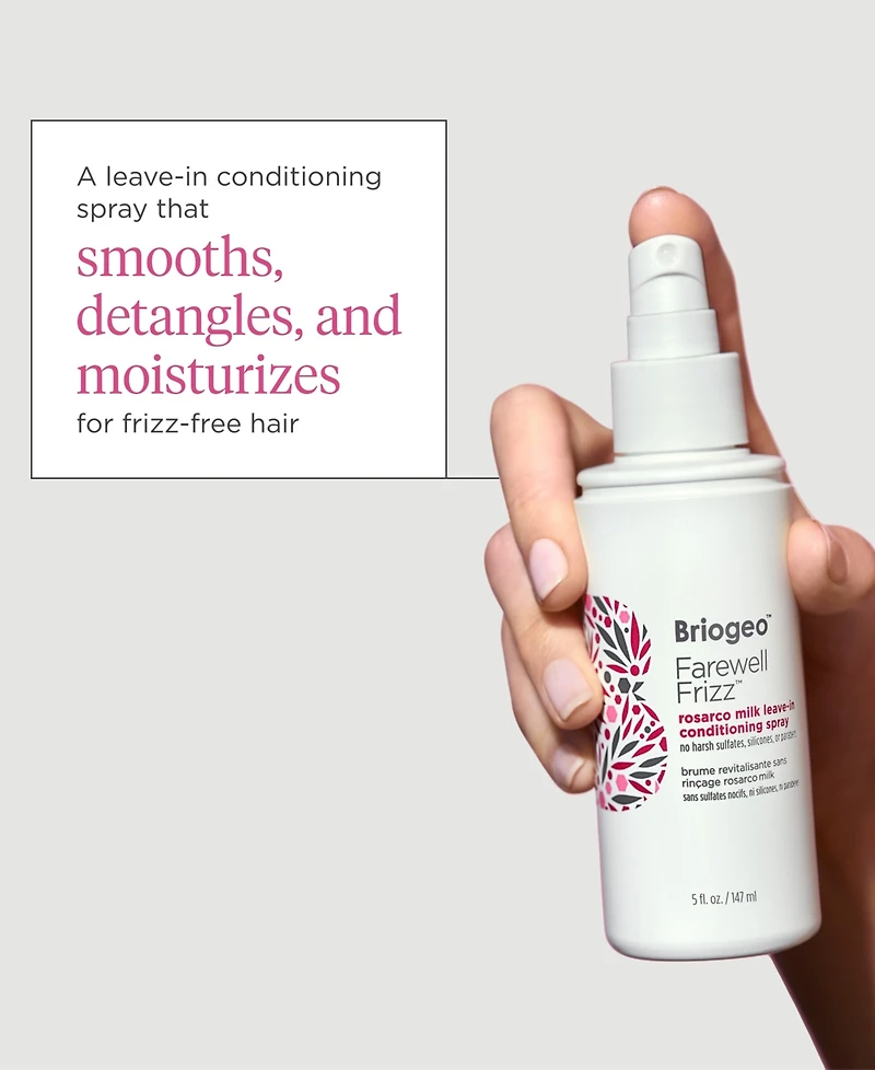 Briogeo Farewell Friz Rosarco Milk Leave-In Conditioning Spray, 5 oz.