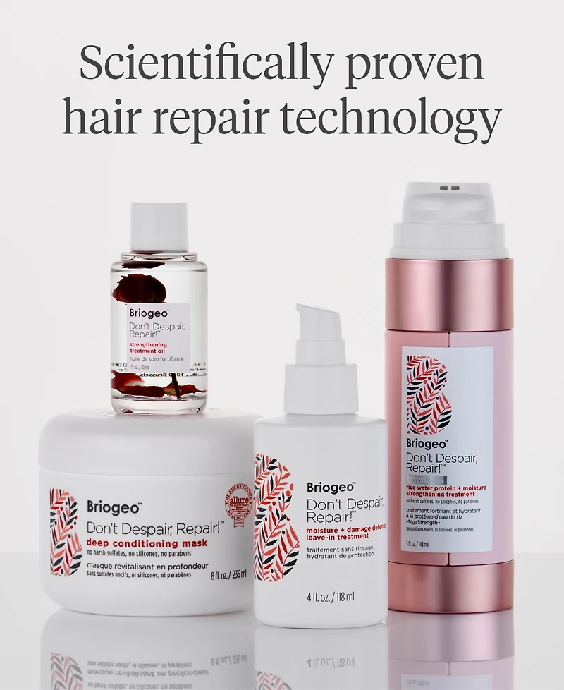 Briogeo Don't Despair Repair! Moisture + Damage Defense Leave-In Treatment, 4 oz.