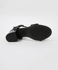 Berness Women's Elisha Classic Strap Block Heel Dress Sandals