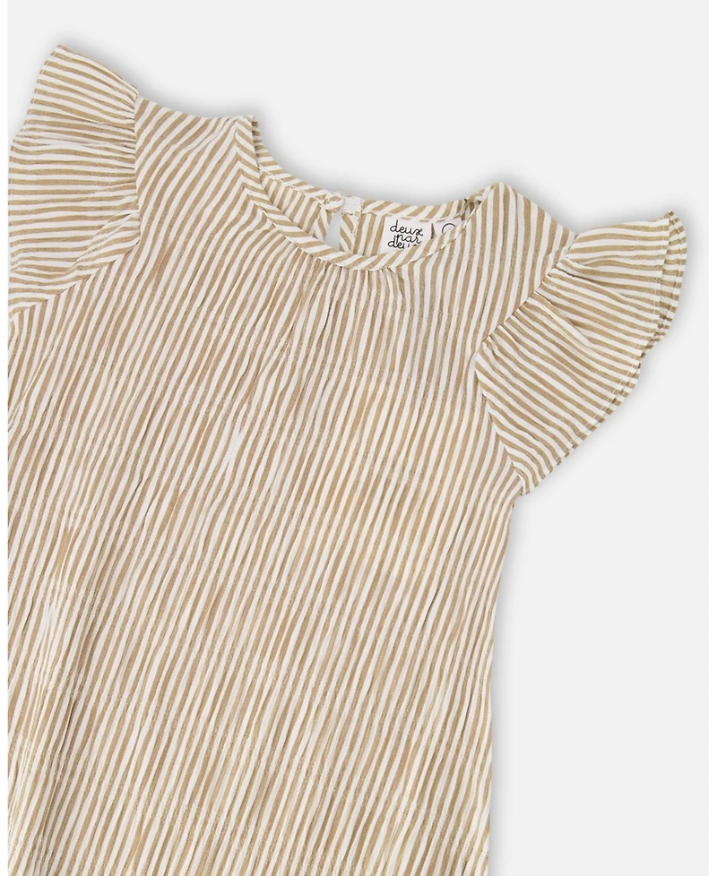 Deux par Deux Little Girls Striped Dress