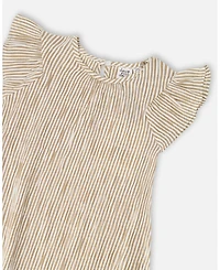 Deux par Deux Little Girls Striped Dress
