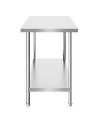 Sugift Stainless Steel Prep Table 24 x 48 x 34 in 800 lbs Capacity for Commercial Use