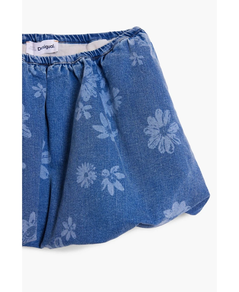 Desigual Girls Girls's Denim mini bubble skirt