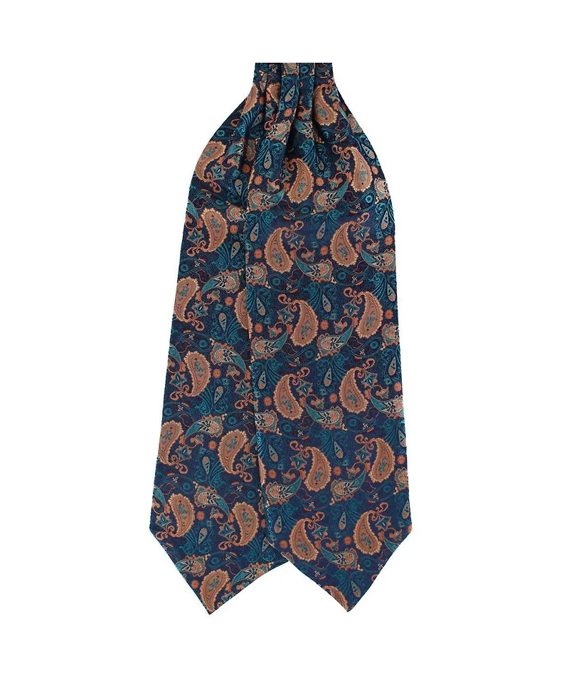 Trafalgar Men's The Prince Stately Paisley Silk Ascot