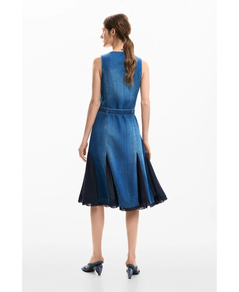 Desigual Women's Denim midi dress