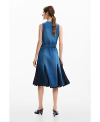 Desigual Women's Denim midi dress