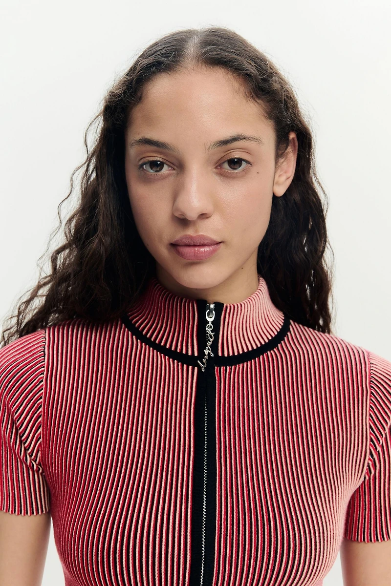 Desigual Women's Iridescent T-shirt Zipper