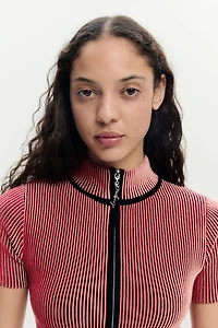 Desigual Women's Iridescent T-shirt Zipper