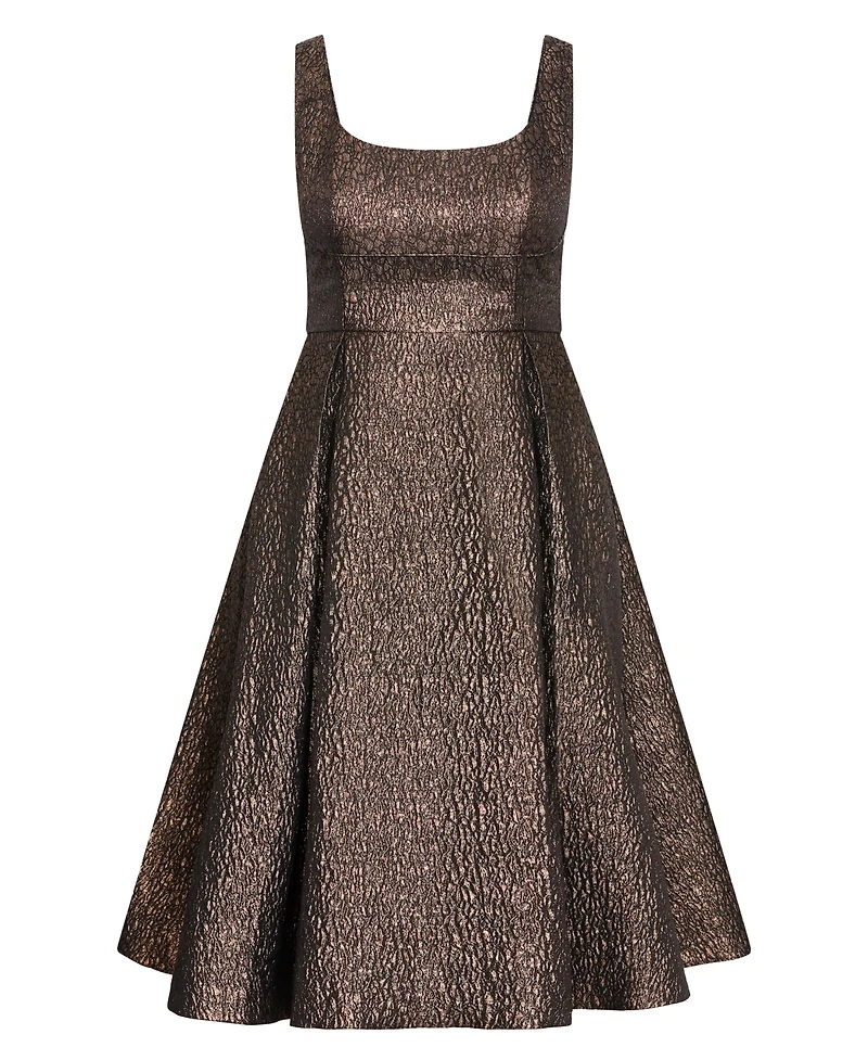 City Chic Women's Rosella Jacquard Midi Dress