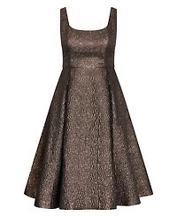 City Chic Women's Rosella Jacquard Midi Dress