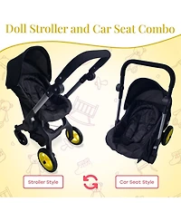 The New York Doll Collection Baby Doll Car Seat and Stroller Combo.