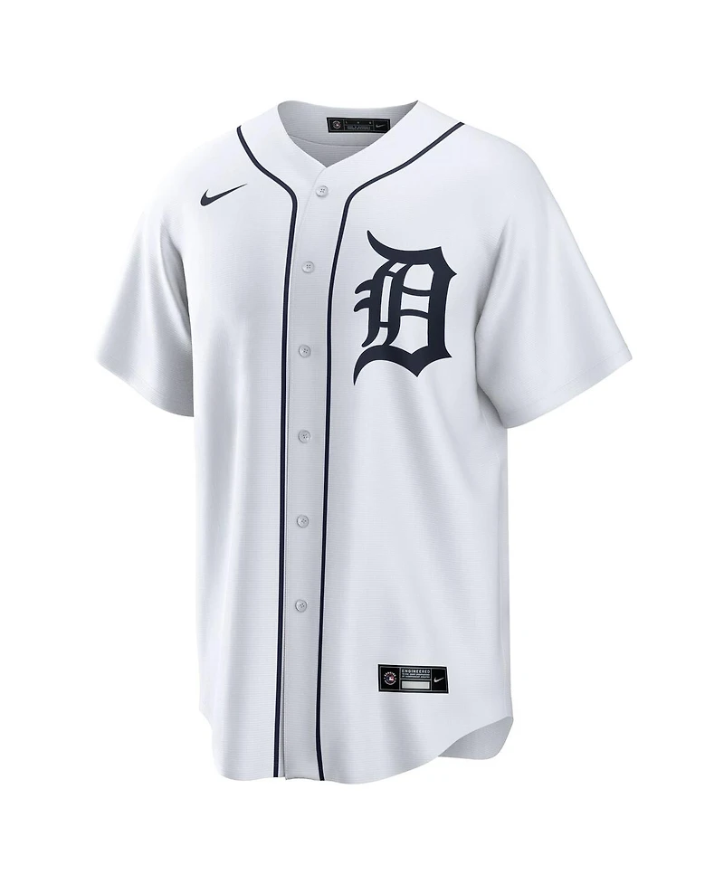 Nike Men's Javier Baez White Detroit Tigers Home Replica Player Jersey