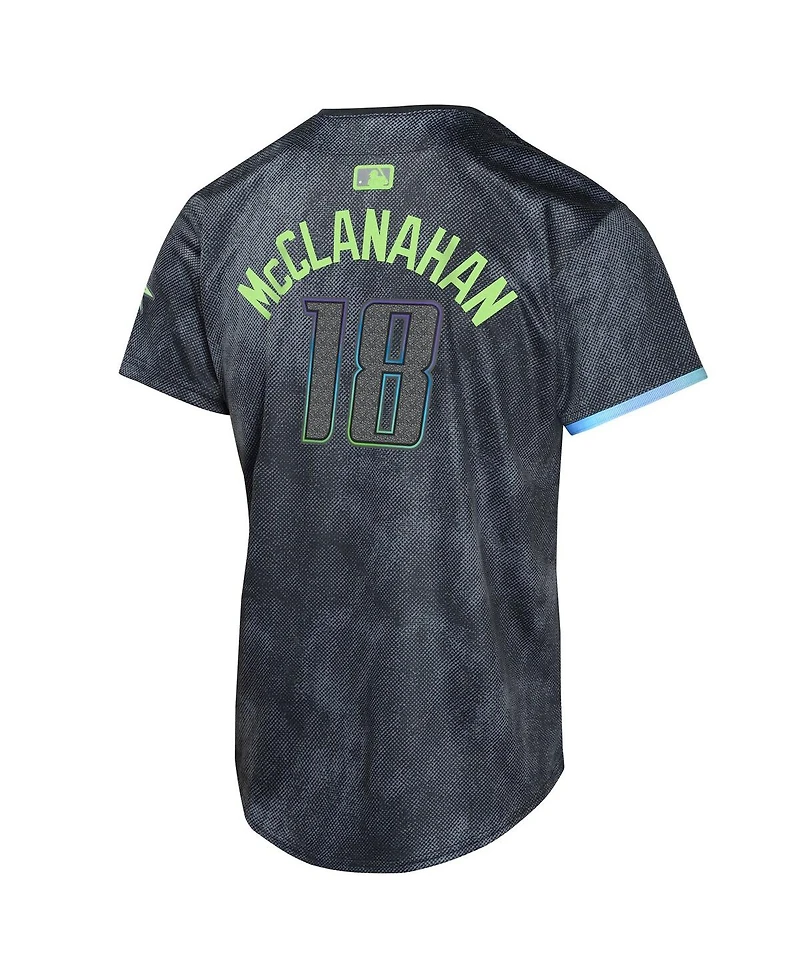 Nike Big Boys and Girls Shane McClanahan Charcoal Tampa Bay Rays 2024 City Connect Limited Player Jersey