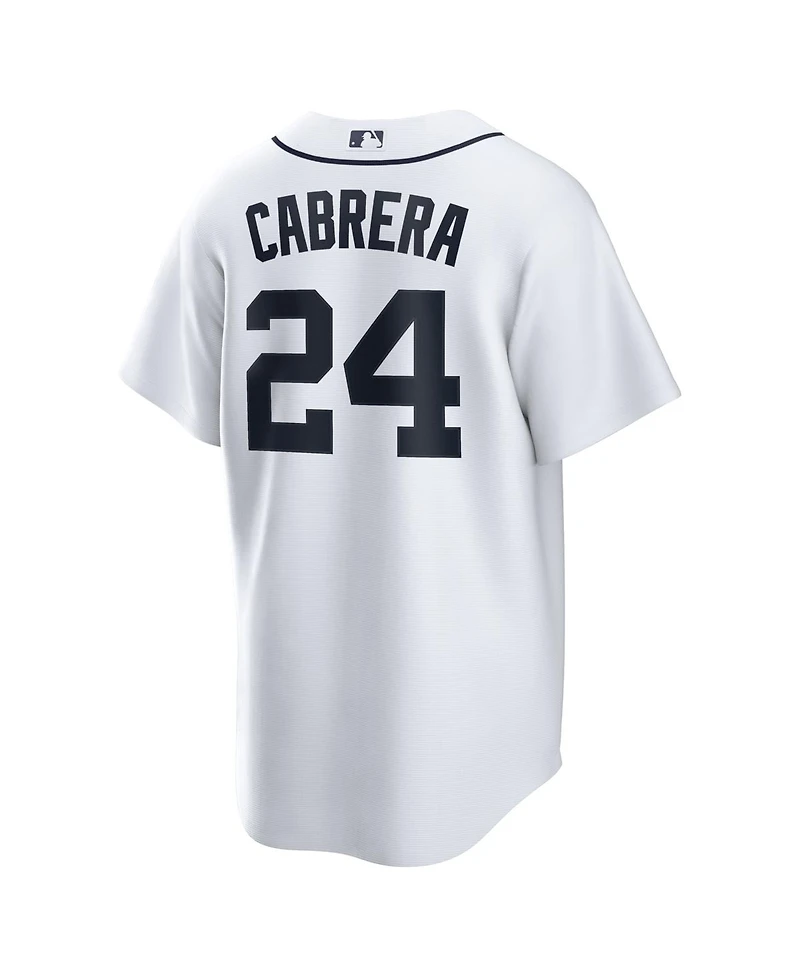 Nike Men's Miguel Cabrera White Detroit Tigers Home Retired Player Replica Jersey