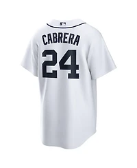 Nike Men's Miguel Cabrera White Detroit Tigers Home Retired Player Replica Jersey