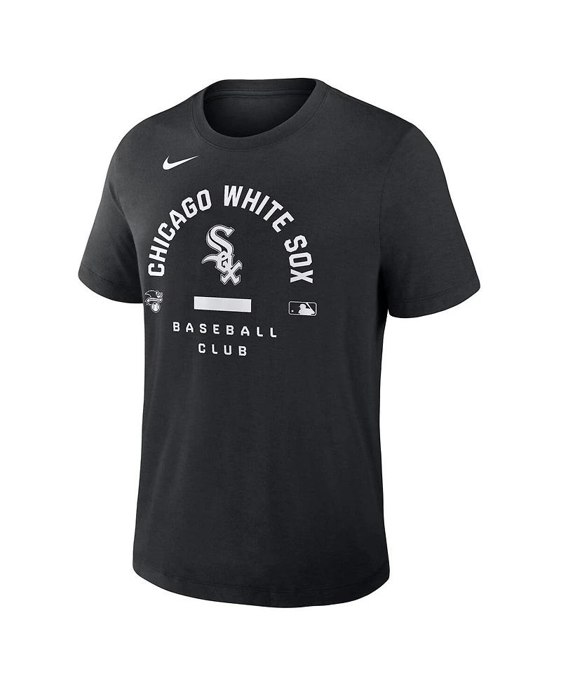 Nike Men's Black Chicago White Sox Authentic Collection Early Work Tri-Blend Dri-fit T-Shirt