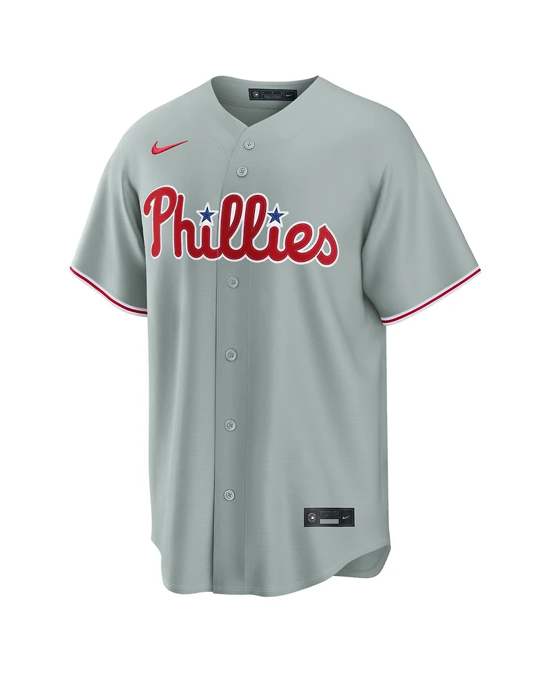 Nike Men's Bryce Harper Gray Philadelphia Phillies Road Replica Jersey