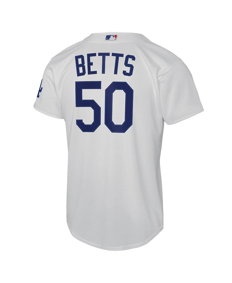 Nike Big Boys and Girls Mookie Betts White Los Angeles Dodgers Home Stadium Jersey