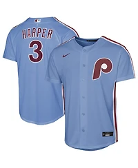 Nike Big Boys and Girls Bryce Harper Light Blue Philadelphia Phillies Alternate Replica Jersey