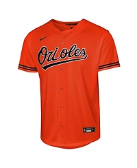 Nike Big Boys and Girls Orange Baltimore Orioles Alternate 2 Replica Jersey