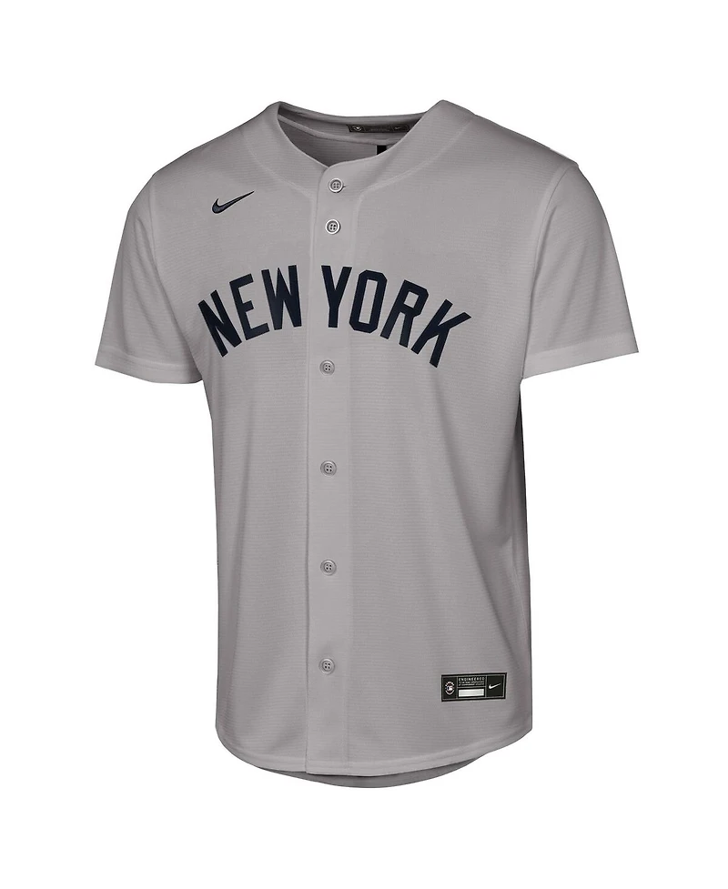 Nike Big Boys and Girls Aaron Judge Gray New York Yankees Road Replica Jersey