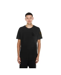 New Era Men's Black Los Angeles Dodgers 2026 Gold Collection Logo Patch T-Shirt