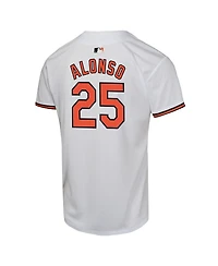 Nike Big Boys and Girls Pete Alonso White Baltimore Orioles Game Player Jersey