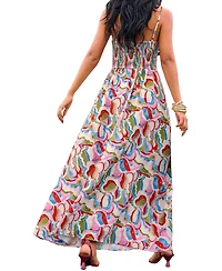 Cupshe Women's Virtual Paradise Abstract Maxi Beach Dress