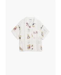 Desigual Women's Short-sleeve embroidered shirt