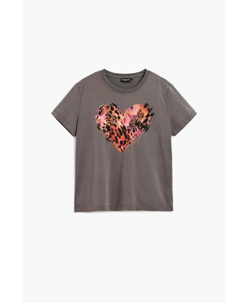 Desigual Women's Tiger heart t-shirt