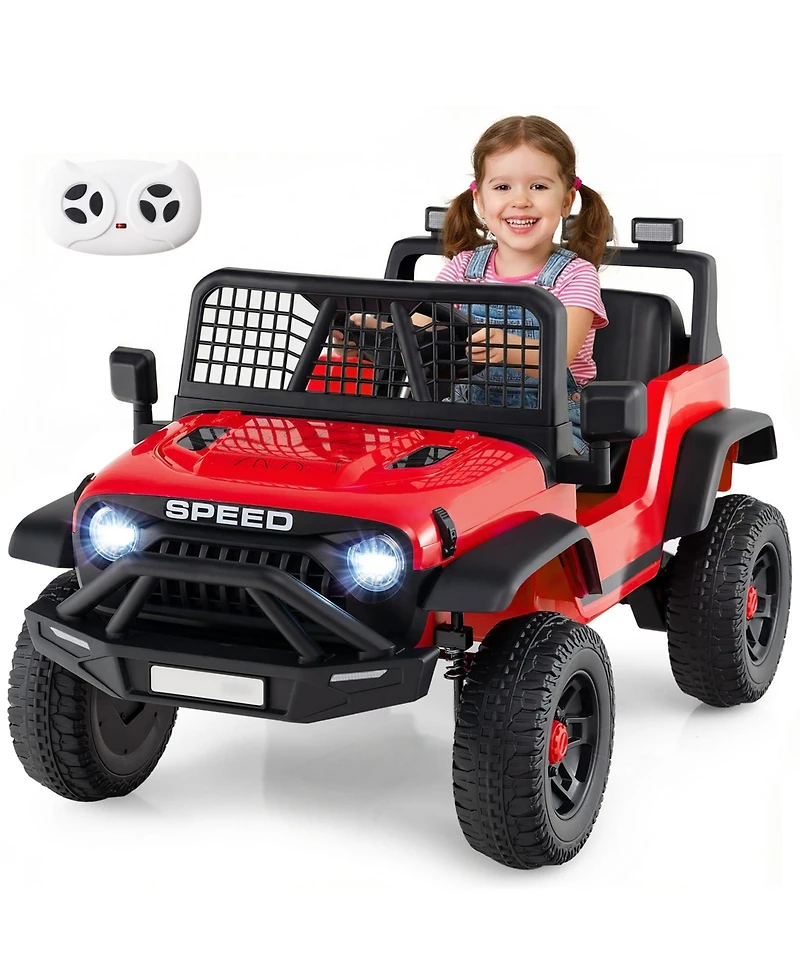 Slickblue 24V Electric Ride On Car for Kids with Parent Remote, Music and Lights