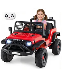 Slickblue 24V Electric Ride On Car for Kids with Parent Remote, Music and Lights