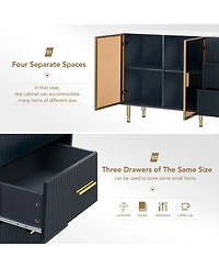 Rainsken Modern Buffet Sideboard Cabinet