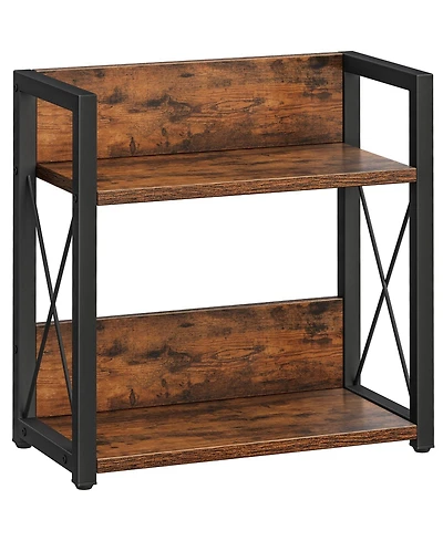 Gnuadz 2 Tier Countertop Spice Rack Organizer Wood Kitchen Coffee