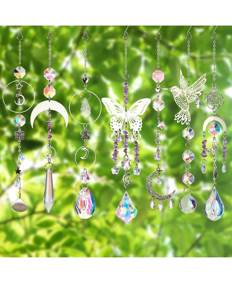 Gnuadz 400pcs Diy Suncatchers Kit Hummingbird Crystal Prism Rainbow Maker Window Decor