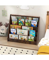 Gouun 5-Tier Front-Facing Kids Bookshelf with Deep Compartments, Montessori Style