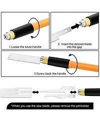 Gnuadz Mini Hand Model Tools Hobby Kit Tiny Hacksaw Miniatures Diy Crafts Plastic Wood