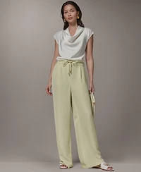 Donna Karan New York Women's Ripple Wide Leg Pants