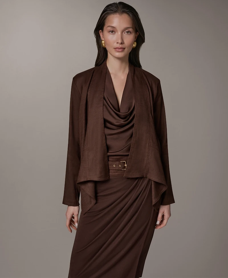 Donna Karan New York Women's Drape Front Jacket