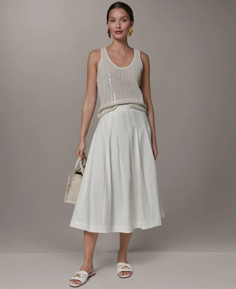 Donna Karan New York Women's Pleated Midi Skirt