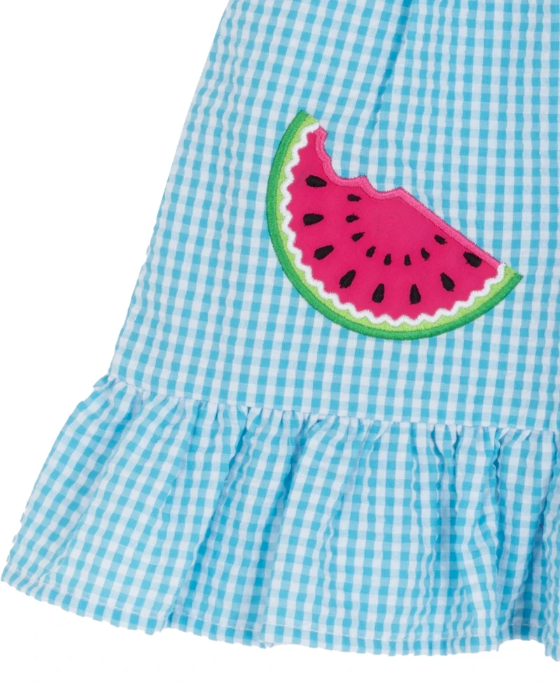 Rare Editions Baby Girls' Watermelon Applique Dress and Bloomer, 2-Piece Set