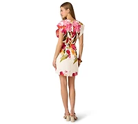 Adrianna Women's V-Neck Short Wrap Dress