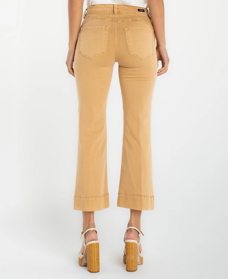 Liverpool Los Angeles Women's Mid-Rise Cropped Flare Leg Jeans