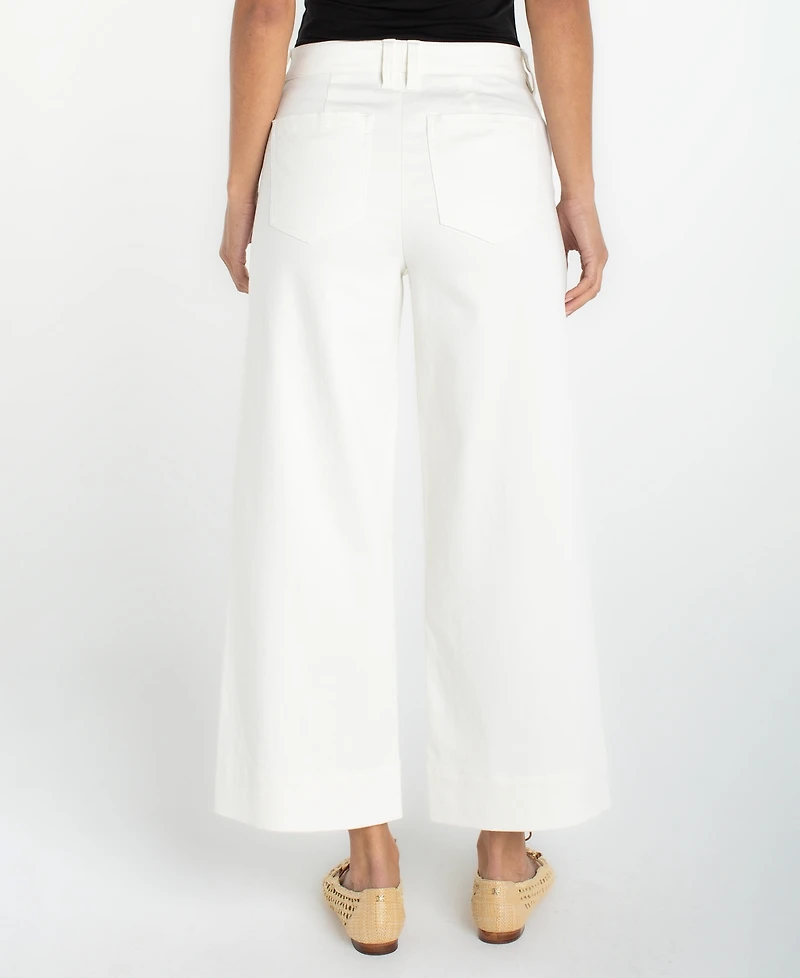 Liverpool Los Angeles Women's High-Rise Cropped Wide-Leg Pants